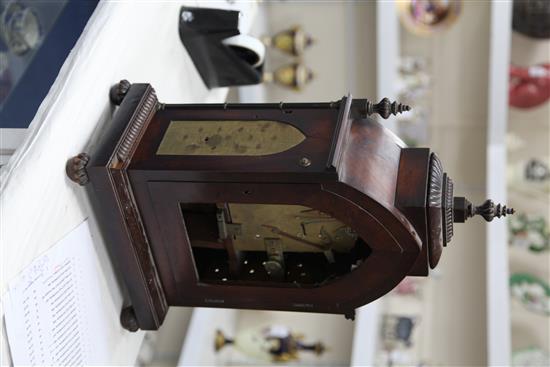 Grant of Fleet Street, London. A Regency mahogany bracket clock, 20.5in., in need of restoration